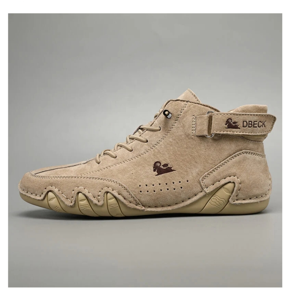 Women's Beige High-Top Sneakers